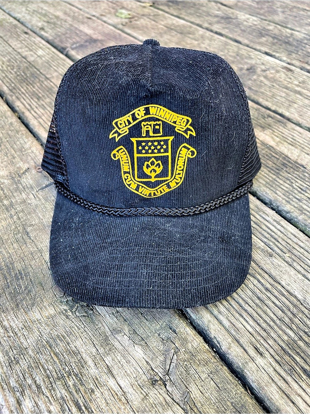 City of Winnipeg Black Trucker Hat
